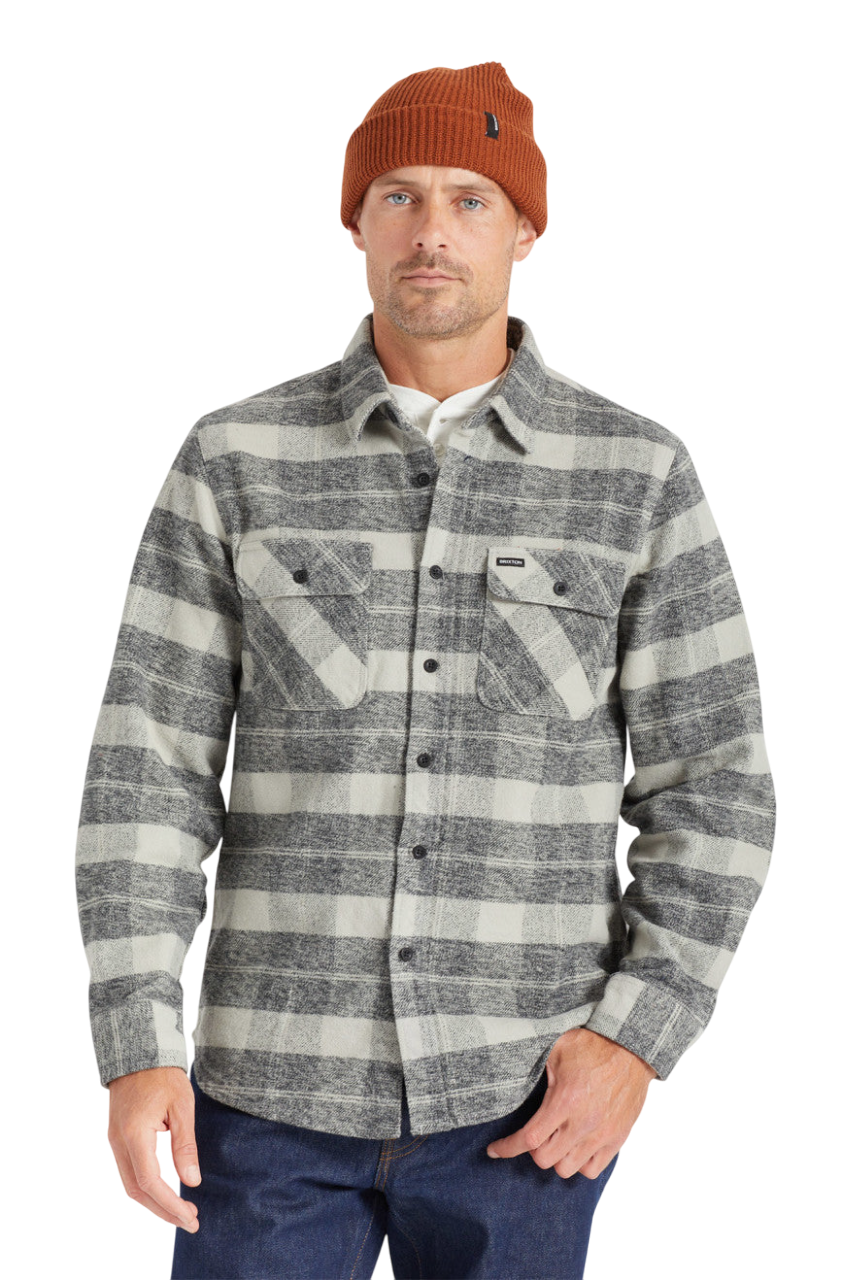Bowery Heavyweight Flannel - Black/Charcoal