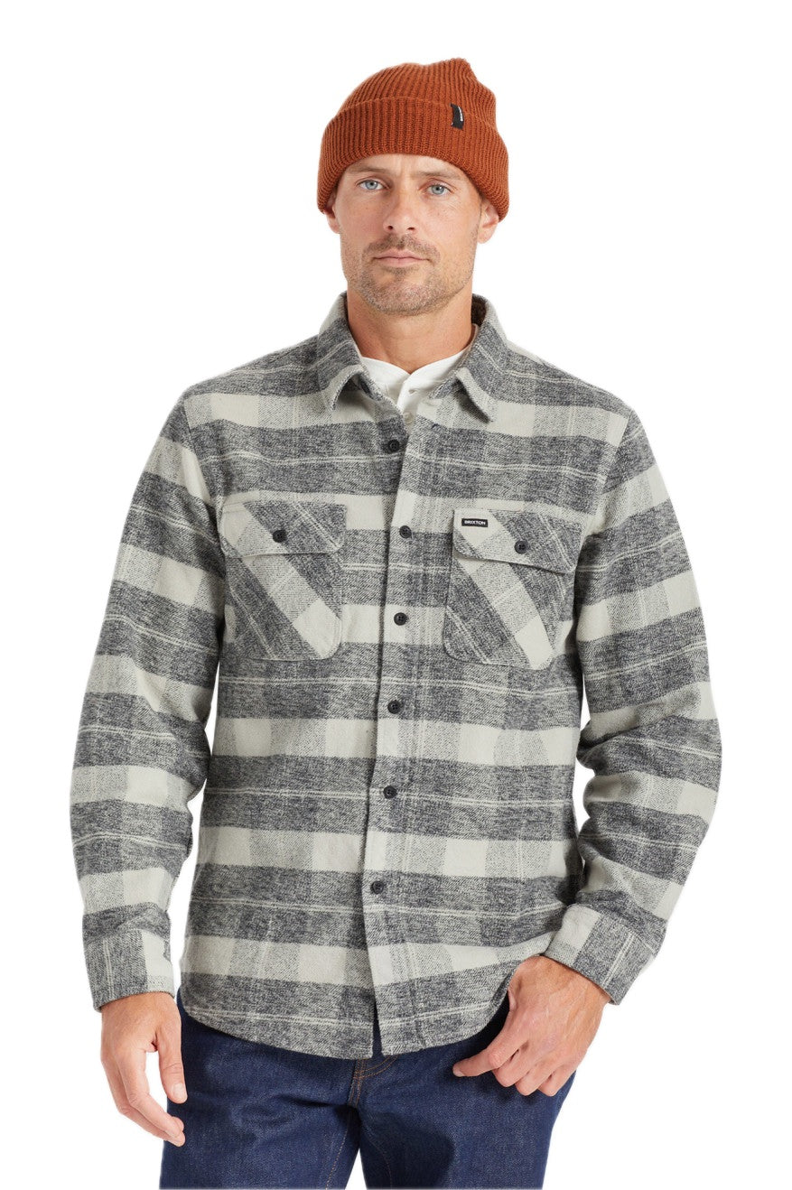 Bowery Heavy Weight L/S Flanelle - Noir/Charbon