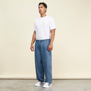 Baggy Denim Pants - Blue Washed