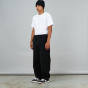 Pantalon ample classique en velours côtelé - Noir