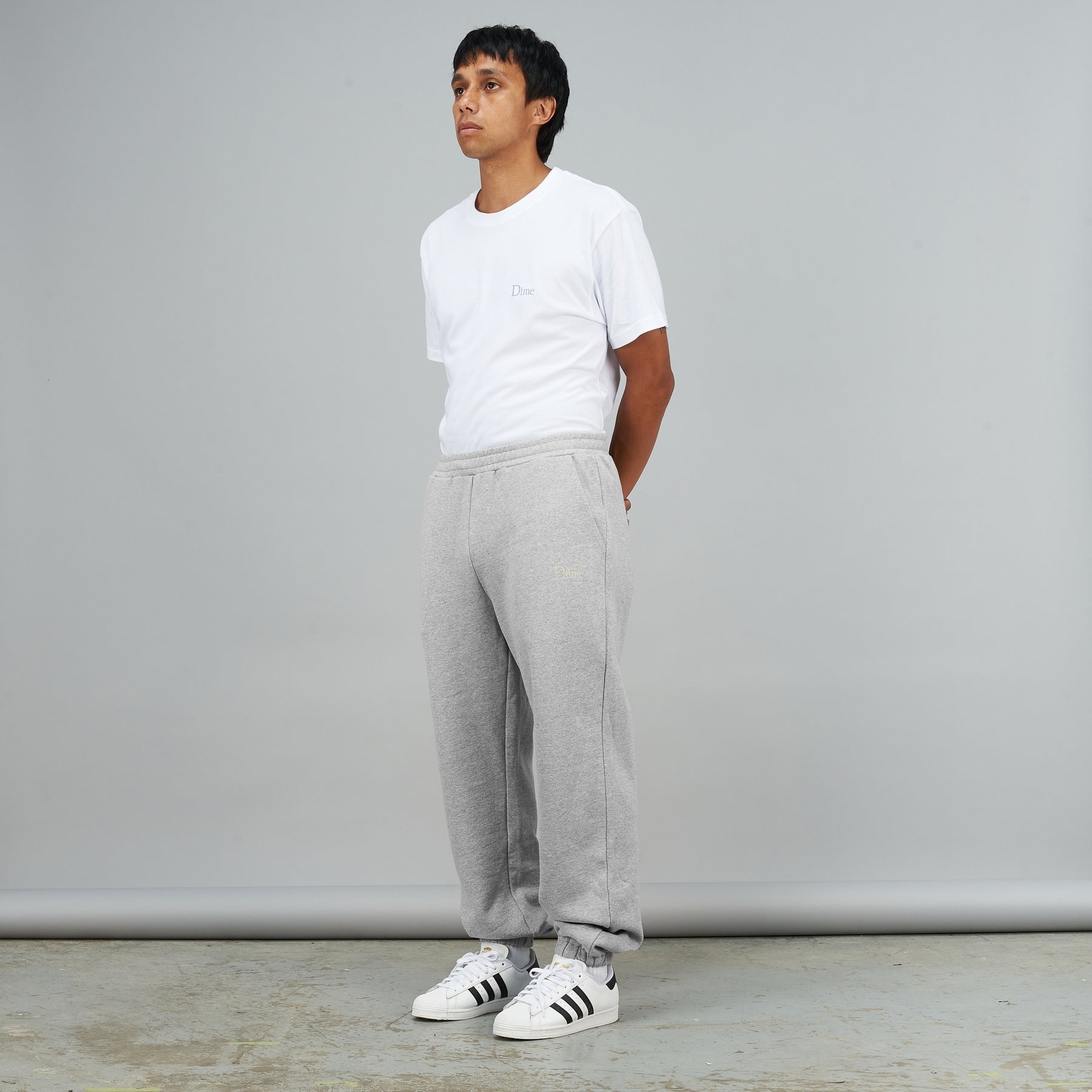 Classic Small Logo Sweatpants - Heather Gray