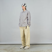 Plaid Fleece Shirt - Lilac Gray