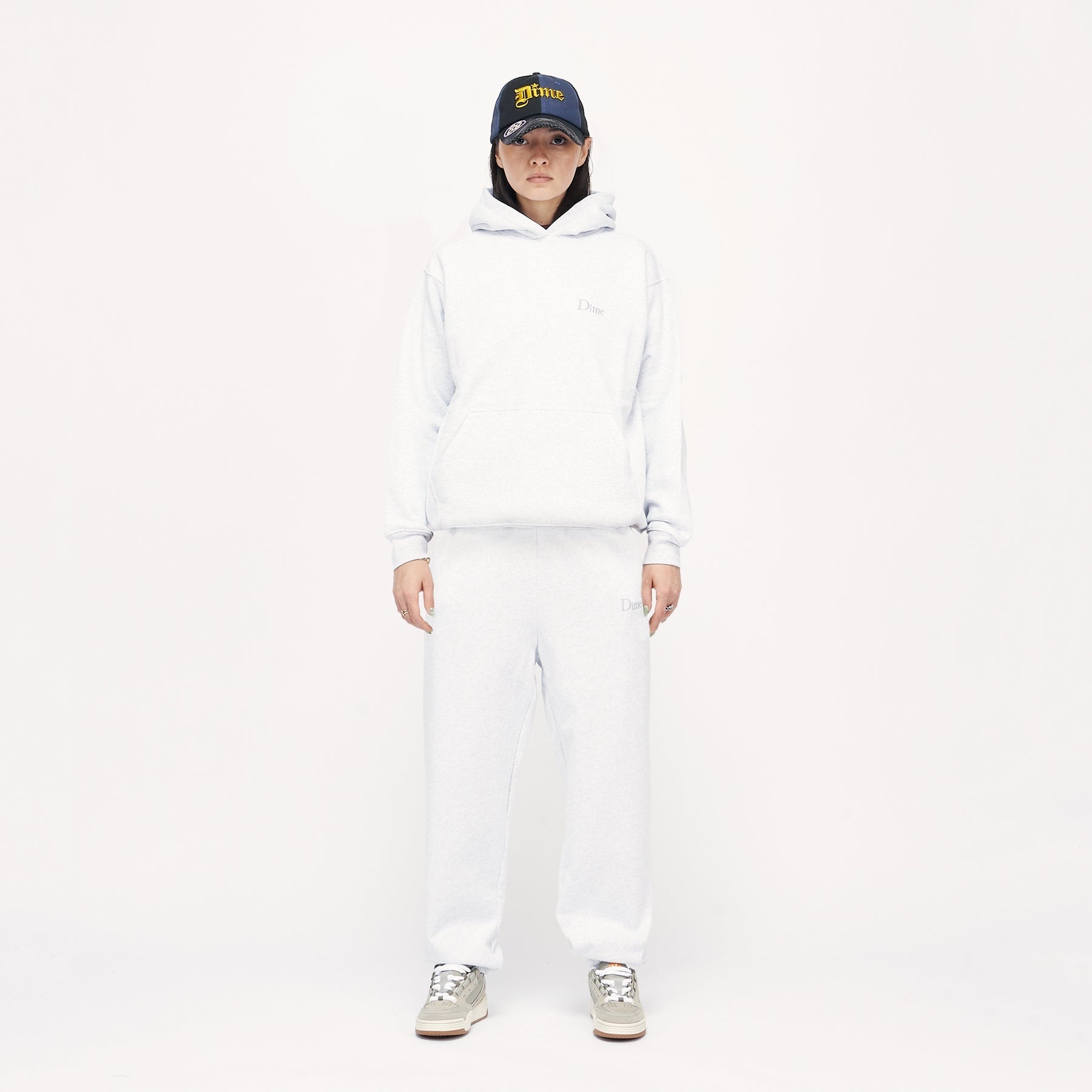 Classic Small Logo Hoodie - Ash