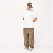 Pleated Corduroy Pants - Light Brown
