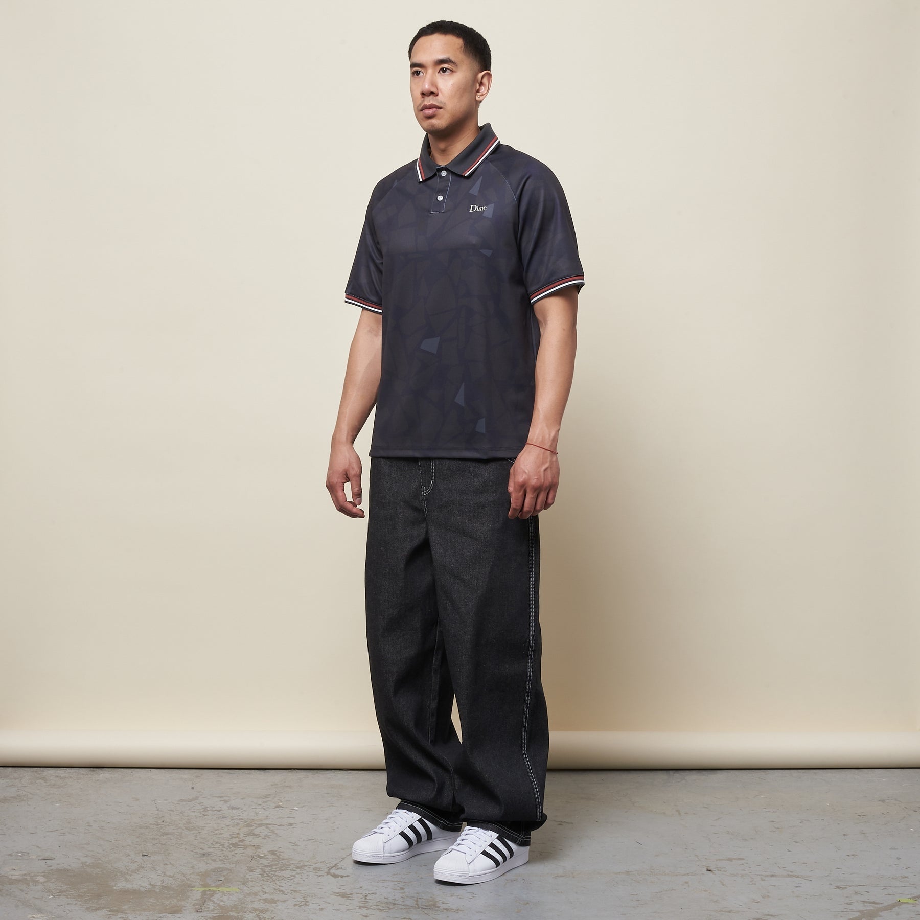 Ceramic Polo Shirt - Deep Charcoal