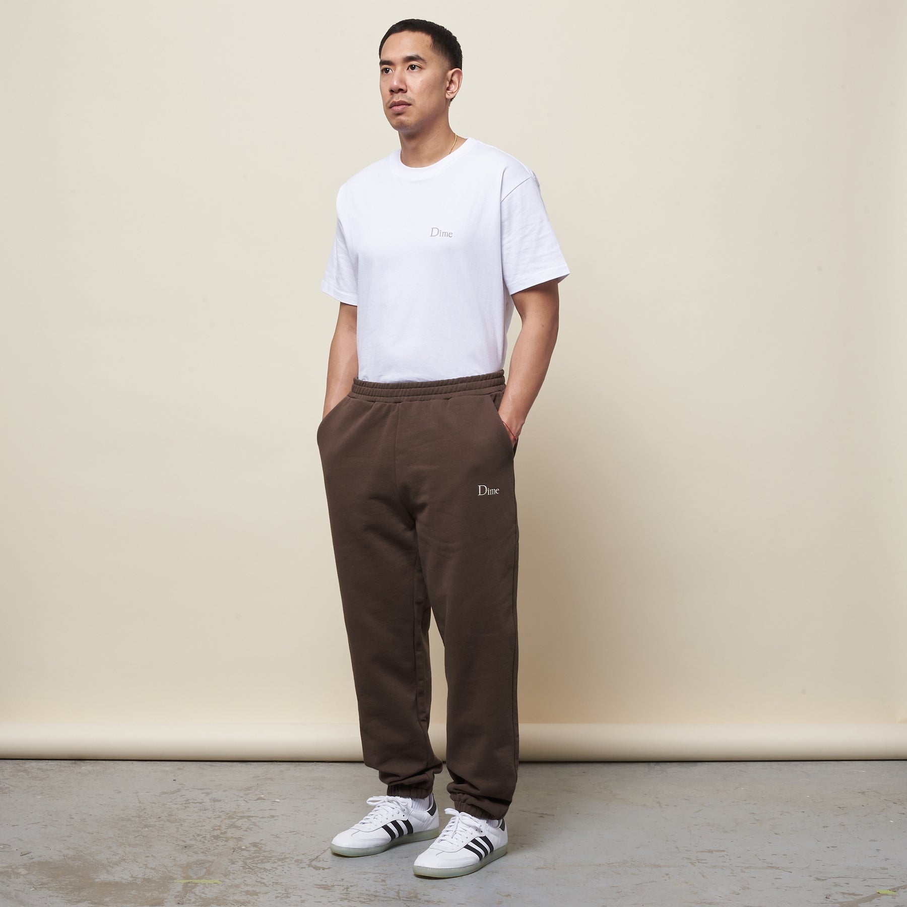 Classic Small Logo Sweatpants - Driftwood