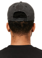 6 Panel Cap Woven - Black