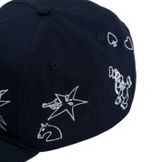 Casquette de baseball brodée Clip Art - Bleu marine