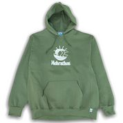 Horizon Embroidered Pullover Hoody - Moss