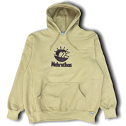 Horizon Embroidered Pullover Hoody - Almond