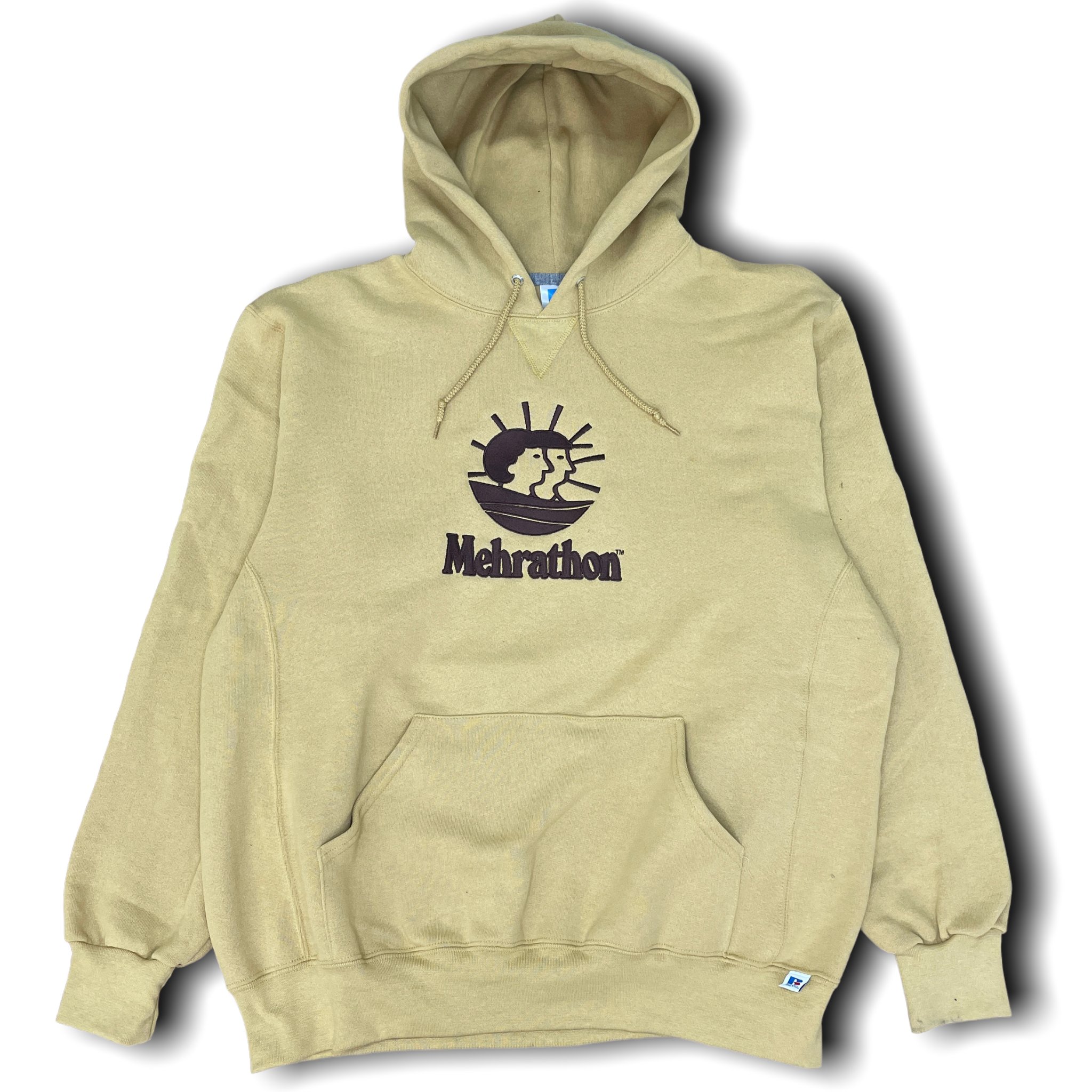 Horizon Embroidered Pullover Hoody - Almond