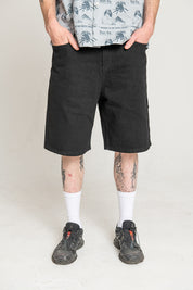 Plaza Jeans Shorts - Black