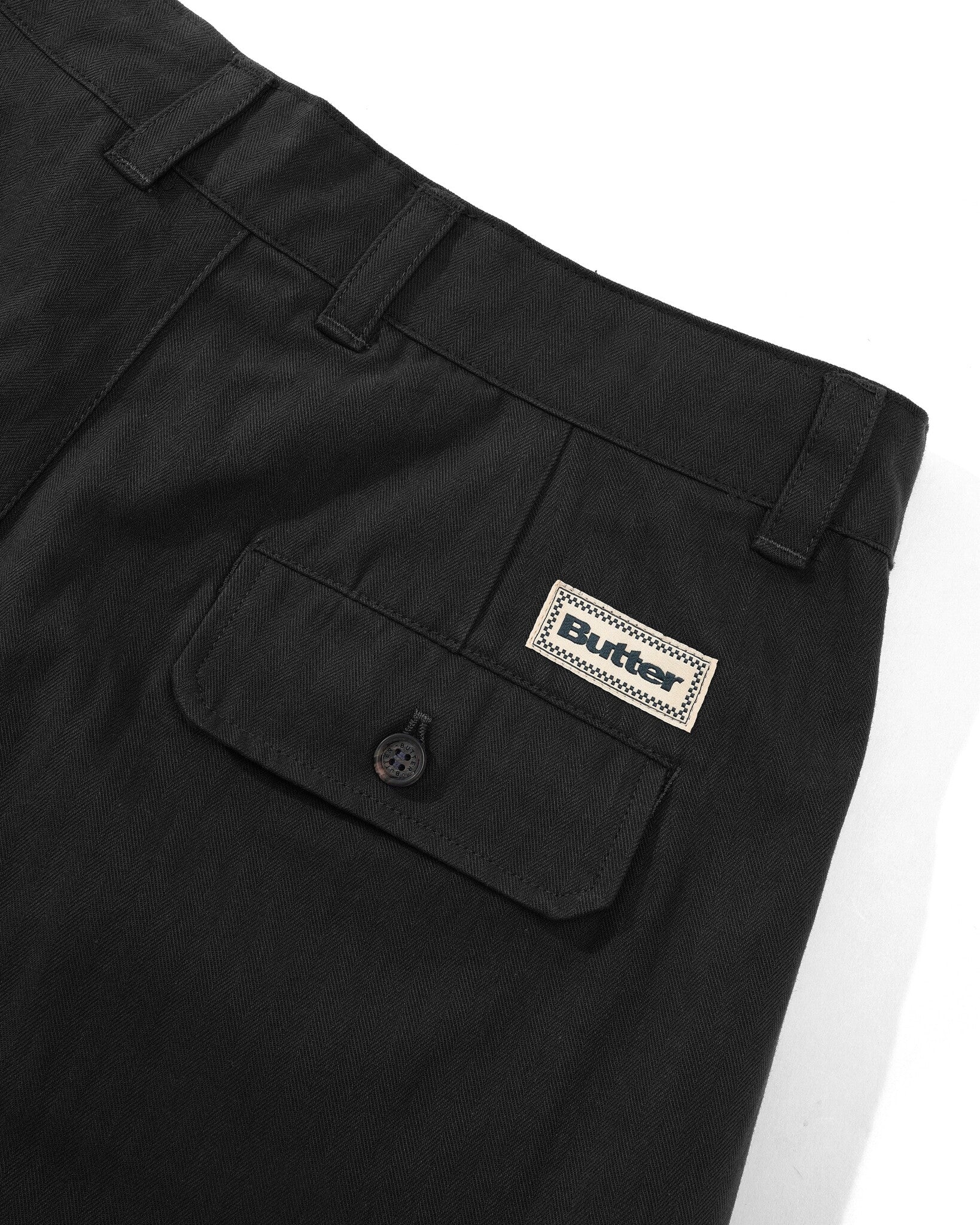 Pleated Trousers - Black