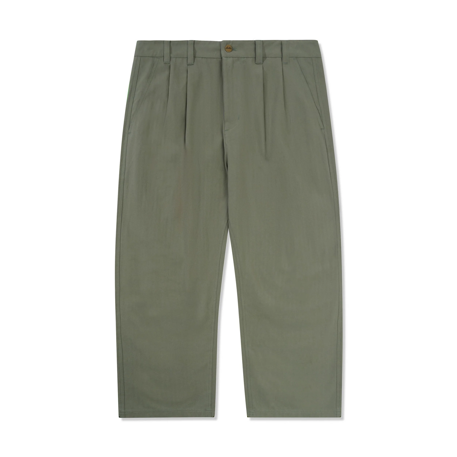 Pleated Trousers - Moss