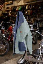 Assembly Reversible Chore Jacket - Indigo/Pine Needle/Whitecap