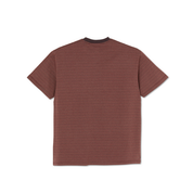 Dizzy Stripe Tee - Bordeaux