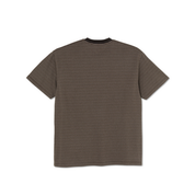 Dizzy Stripe Tee - Chocolate