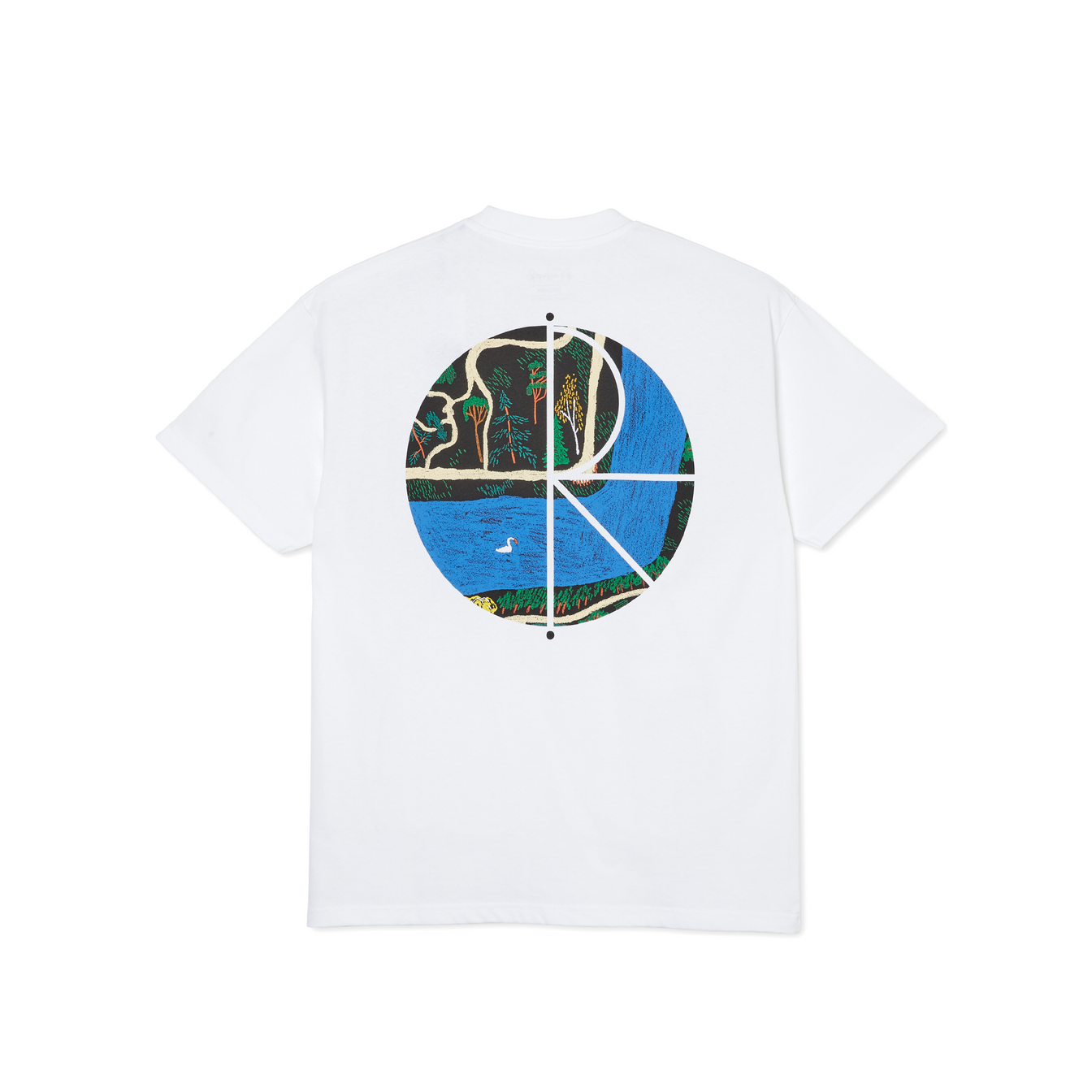 Slottsparken Fill Logo Tee - White