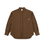 Ben LS Shirt - Brown Stripes