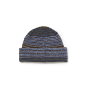 George Beanie - Blue Green Stripe