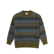 Pull George - Rayures bleu vert