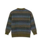 Pull George - Rayures bleu vert