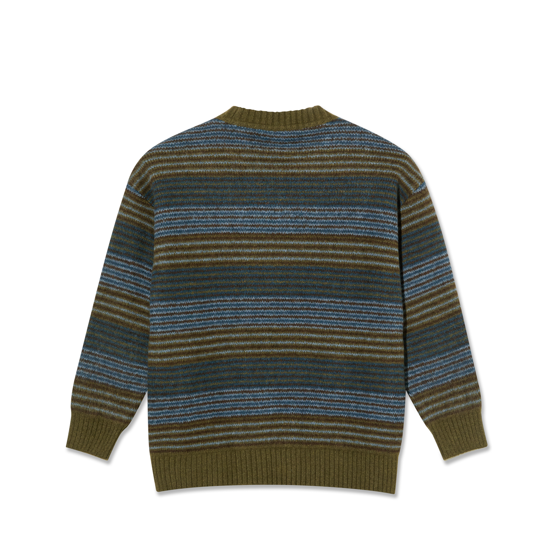 Pull George - Rayures bleu vert