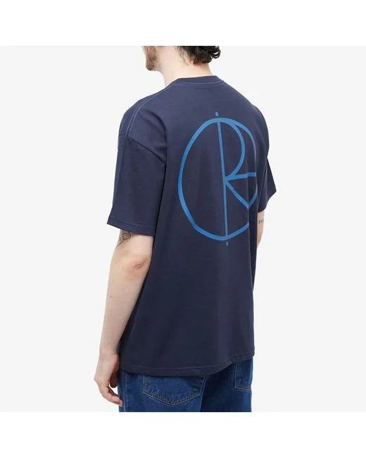 T-shirt avec logo Stroke - Bleu marine/bleu