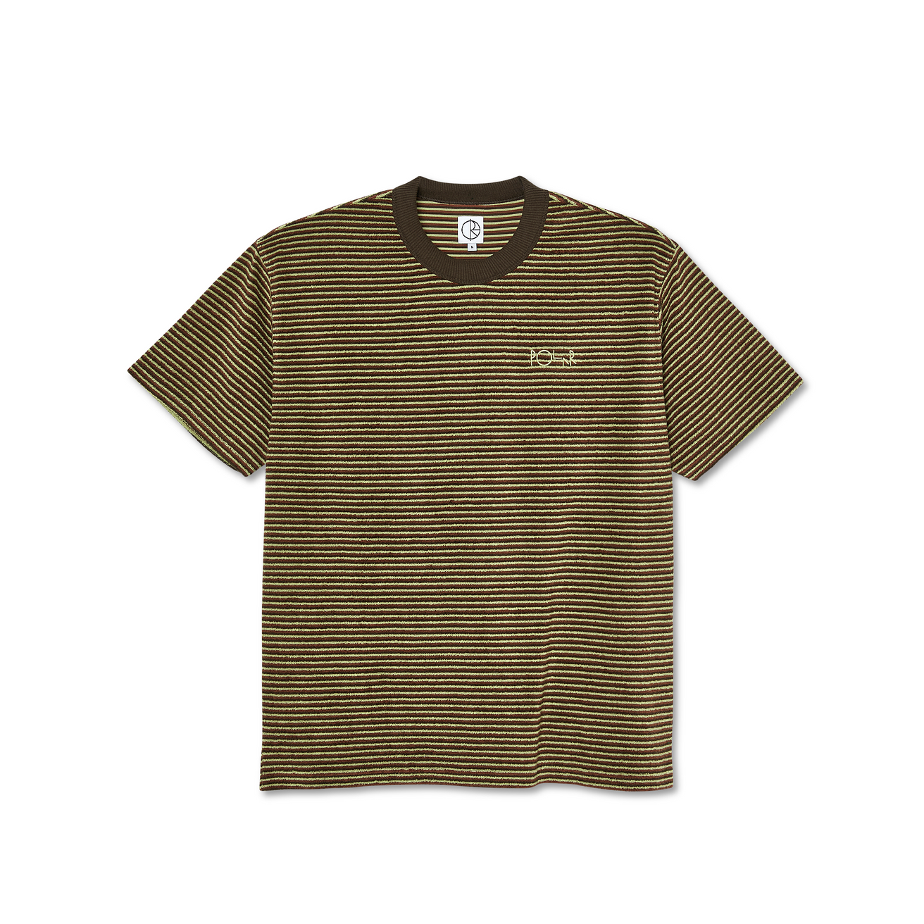 Terry Stripe Tee - Brown