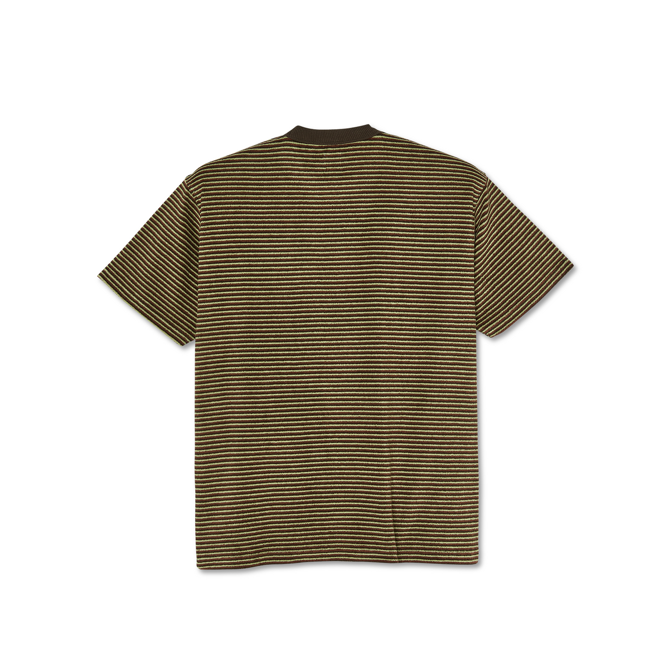 Terry Stripe Tee - Brown