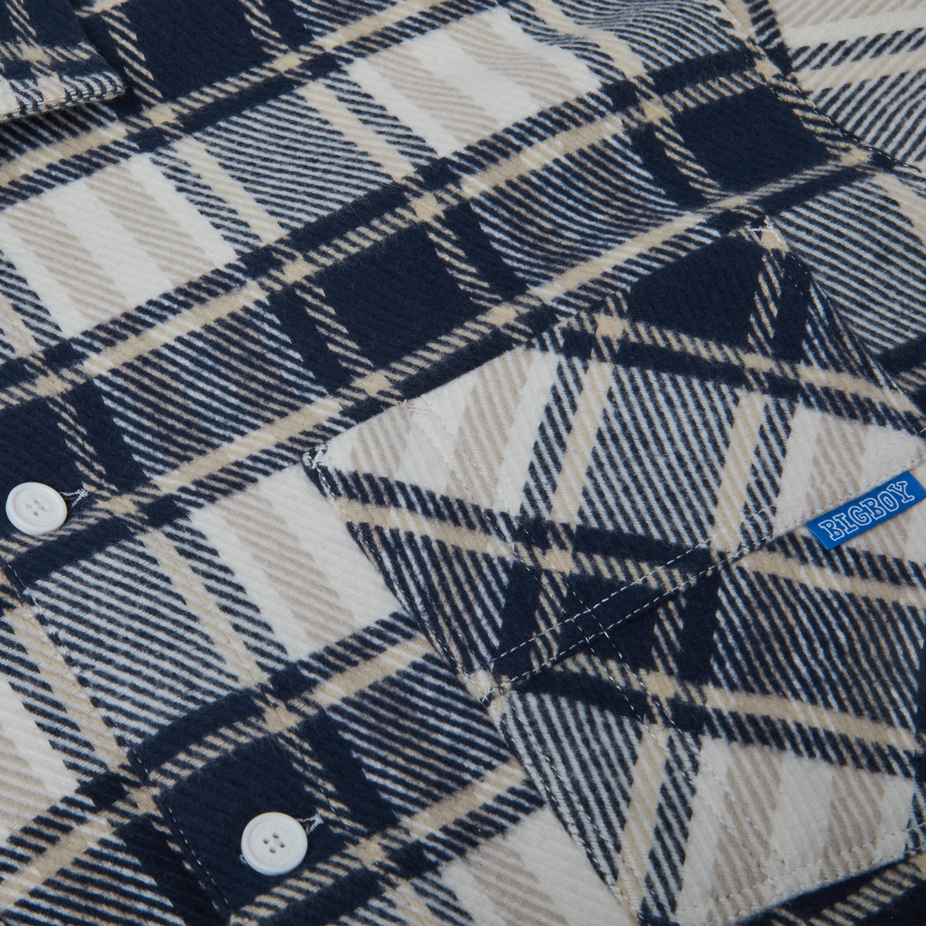 Surchemise en flanelle Big Boy - Bleu marine