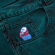 Jean Big Boy - Bleu sarcelle et noir 