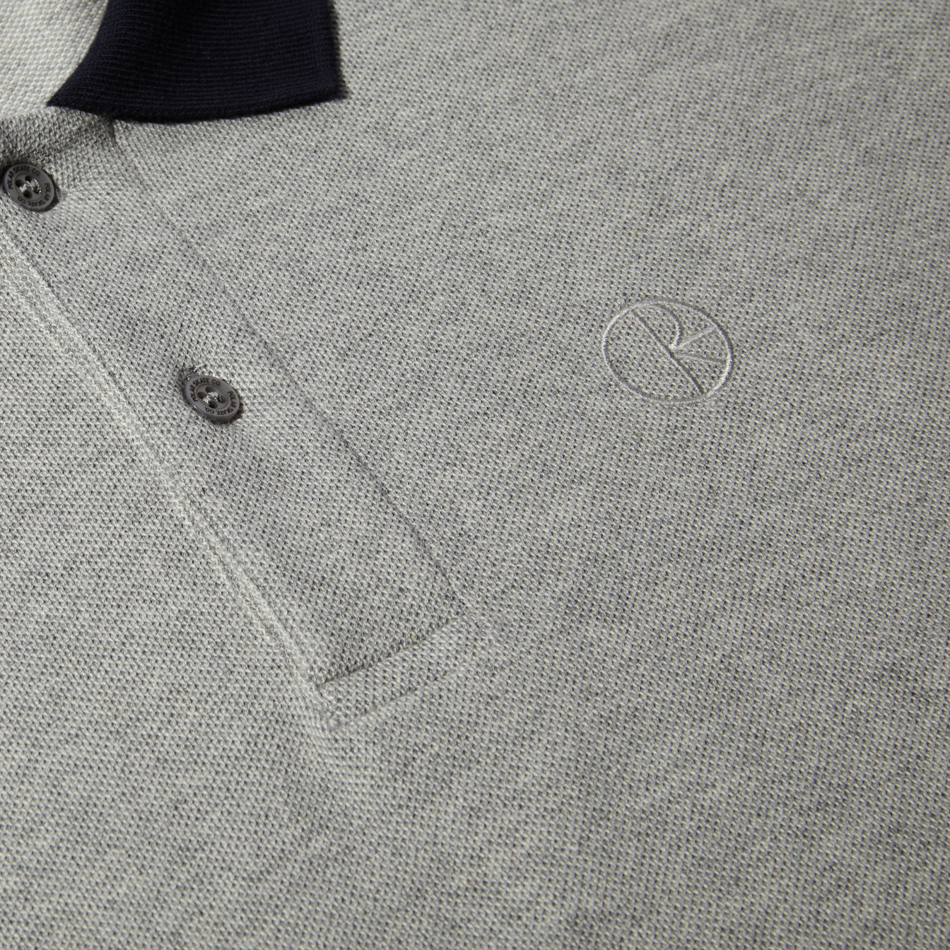 Duo Polo Shirt - Heather Grey