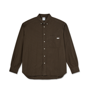 Ben Poplin LS Shirt - Brown