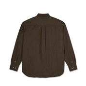 Ben Poplin LS Shirt - Brown