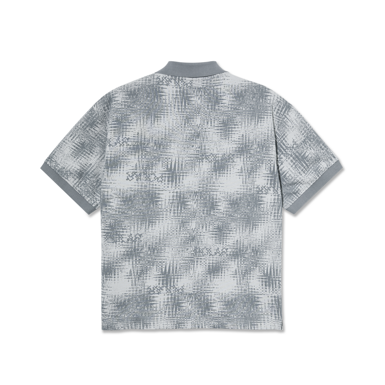 Scribble Surf Polo Shirt - Silver