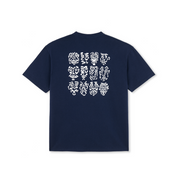 12 Faces Tee - Dark Blue