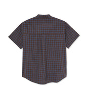 Mitchell Poplin Shirt - Brown/Blue