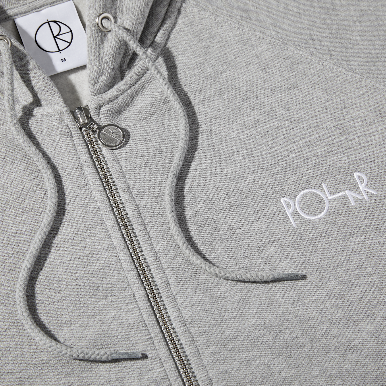 Default Zip Hoodie - Heather Grey