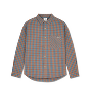 Mitchell LS Shirt - Blue/Rust