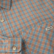 Mitchell LS Shirt - Blue/Rust