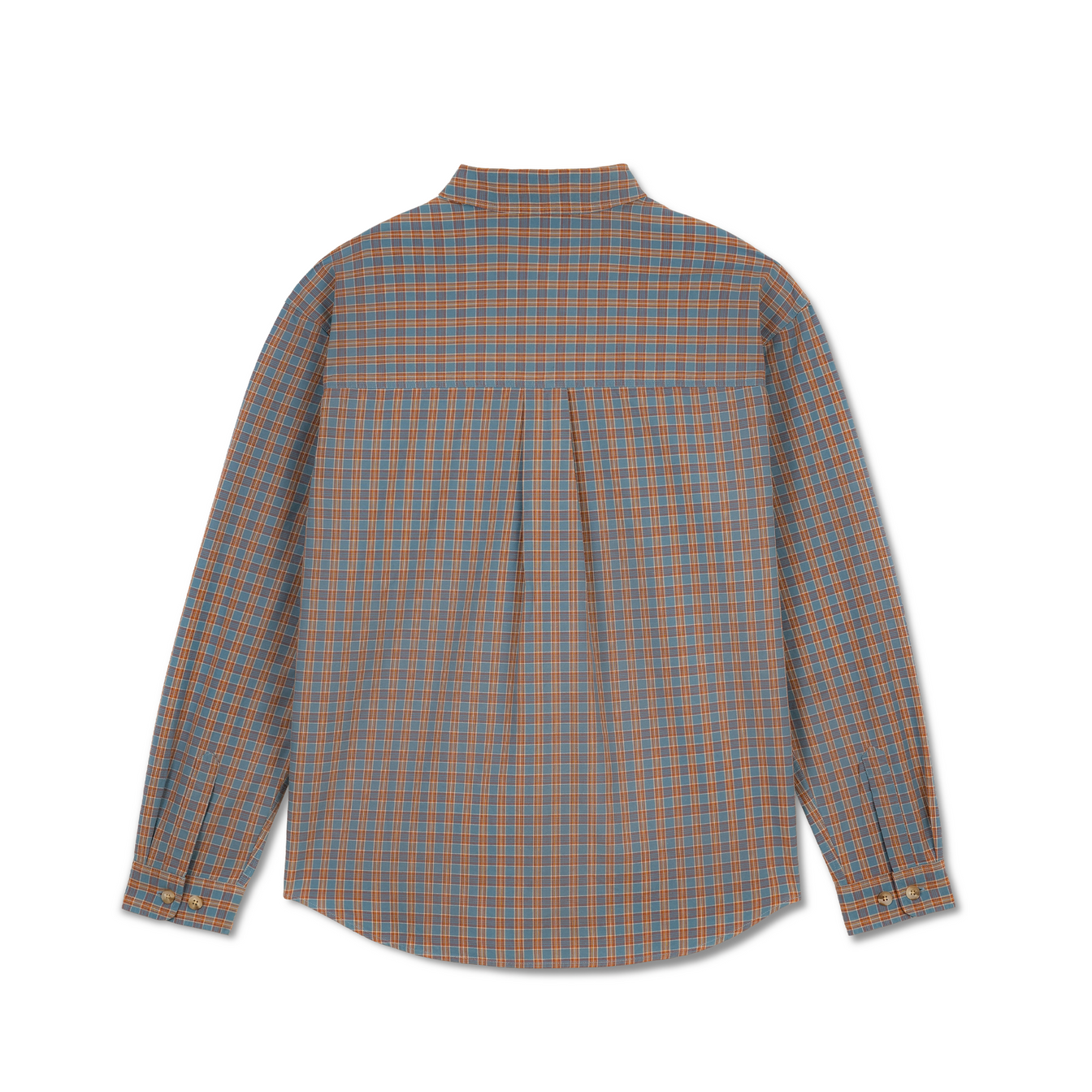 Mitchell LS Shirt - Blue/Rust