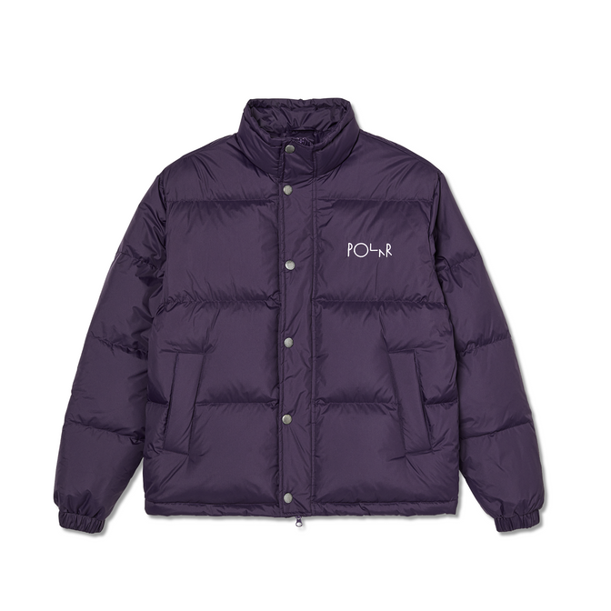 Polar Basic Puffer - Dark Violet – Palm Isle Skateshop