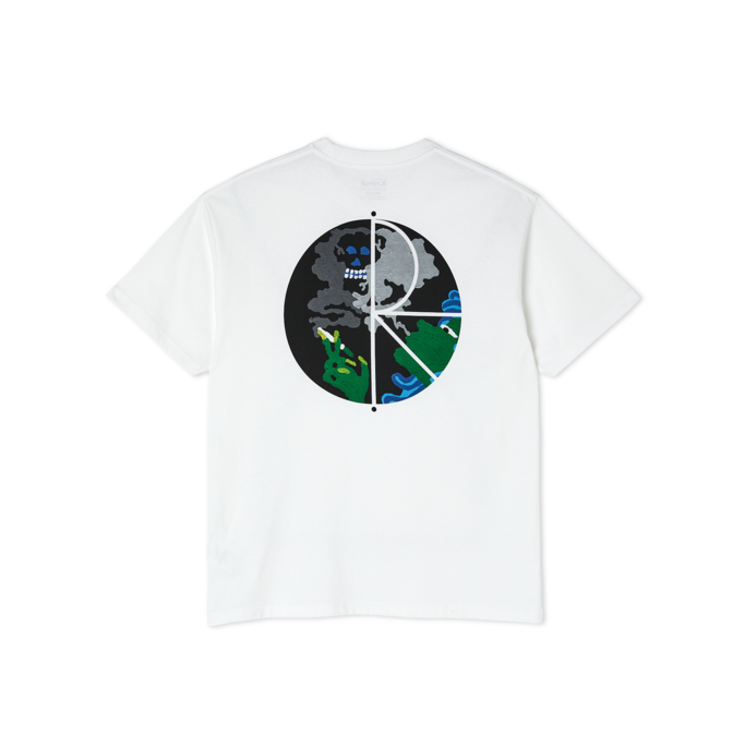 Smoking Lady Fill Logo Tee - White