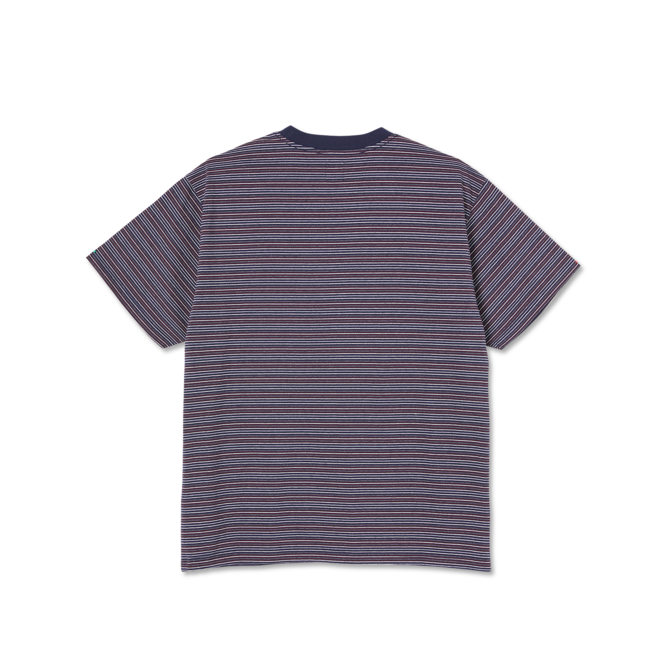 Stripe Pocket Tee - Navy