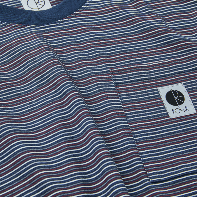 Stripe Pocket Tee - Navy