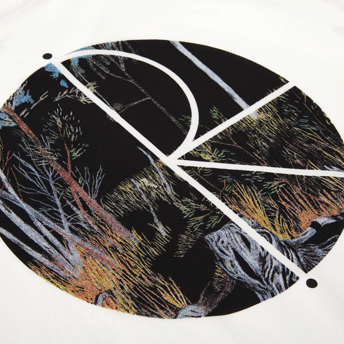 Forest Fill Logo Tee - White