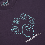 Head Space Tee - Dark Violet