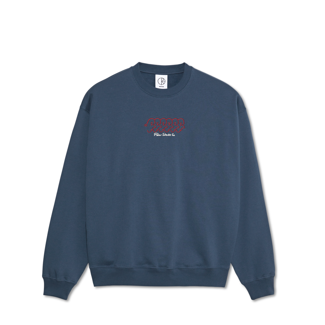 Dave Faces Crewneck - Grey Blue