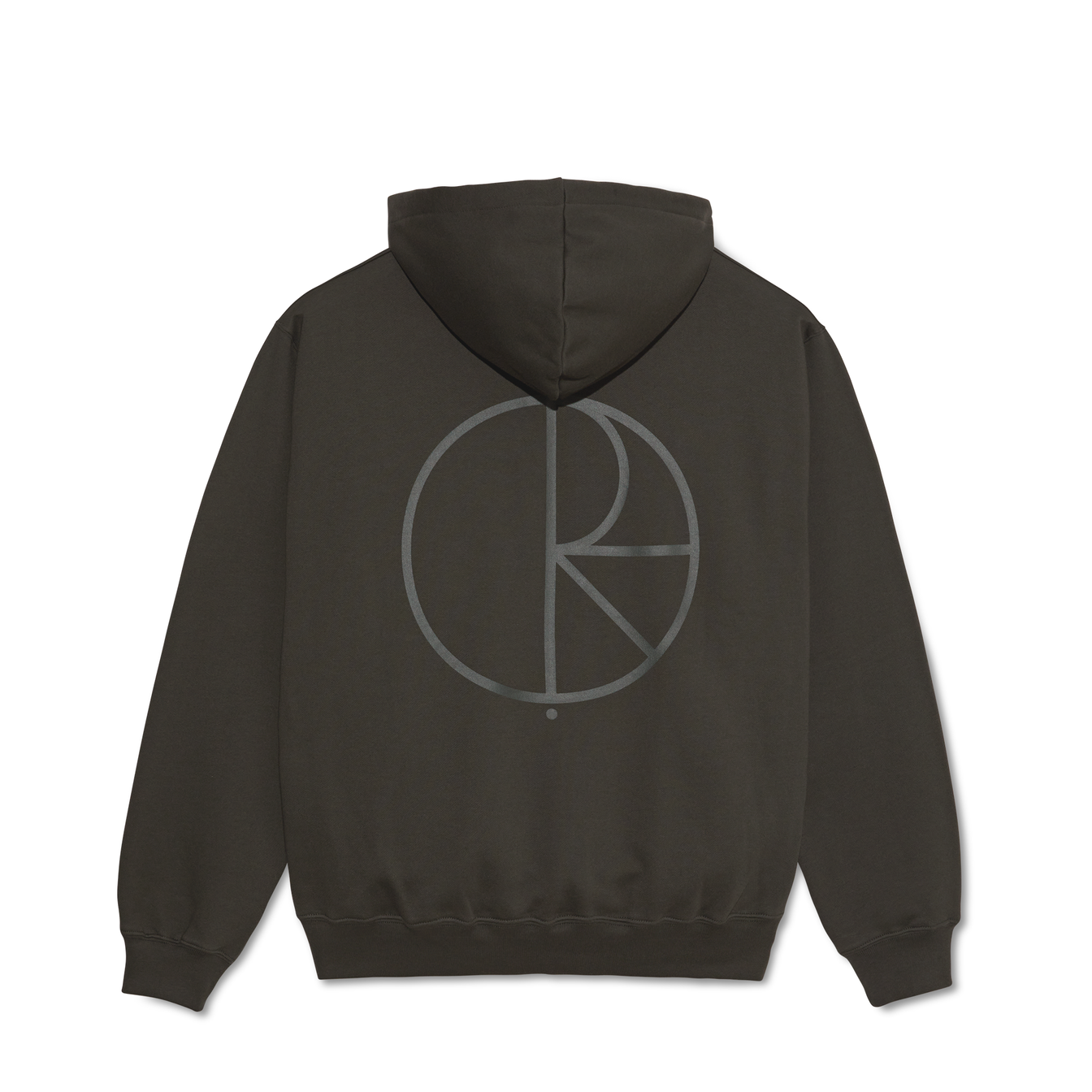 Dave Hoodie Stroke Logo - Dirty Black